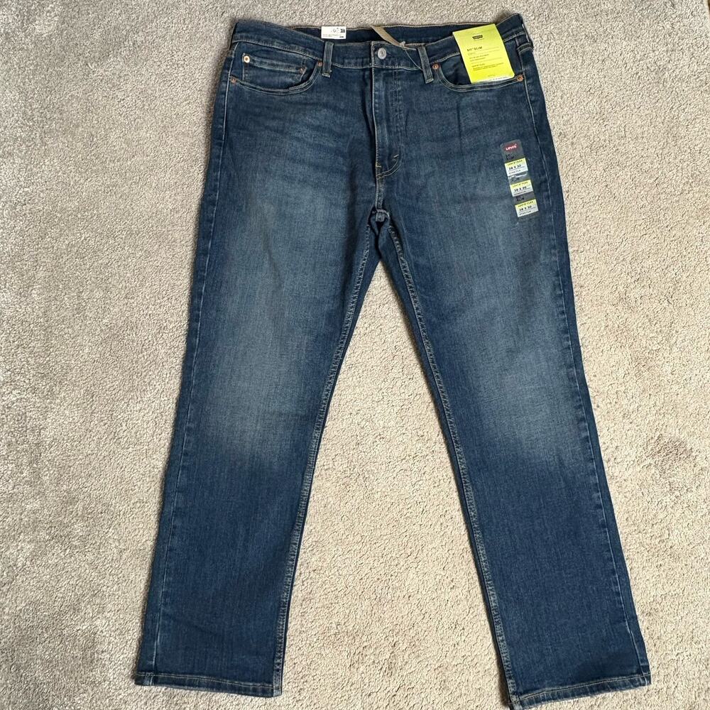 Levi's 511 Denim Slim Fit Men's Jeans Dark Wash Size 36x30 Tailored Stretch